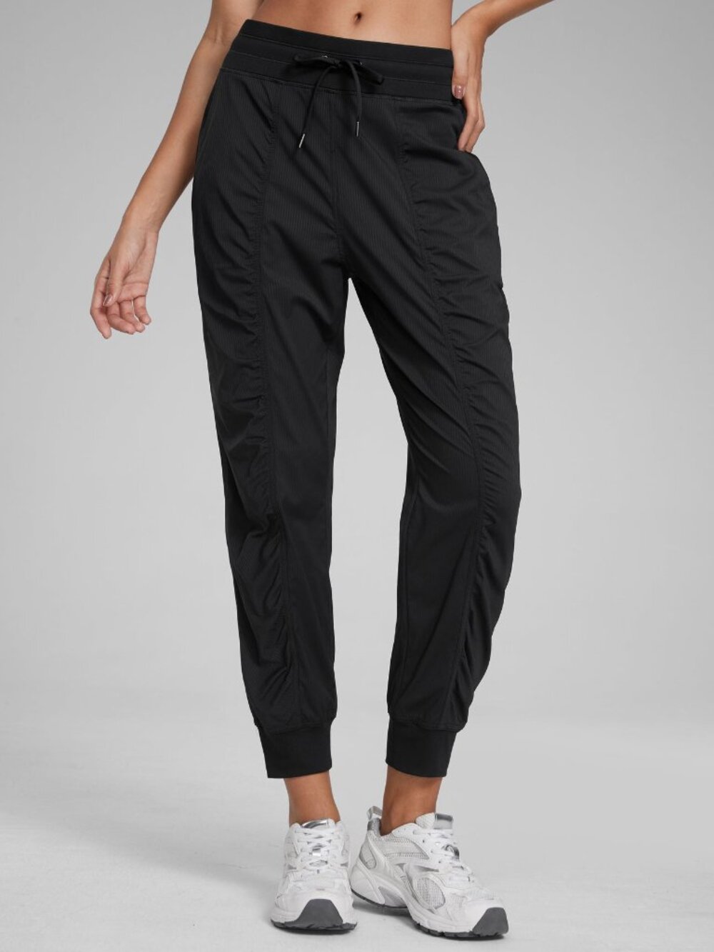 Striped Ruched Pocket Jogger 26''